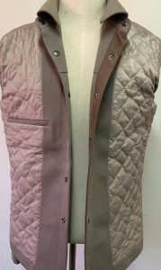 men's brown jacket with quilted lining