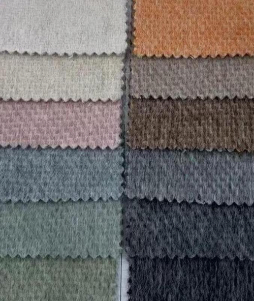 Luxury double face wool fabric texture