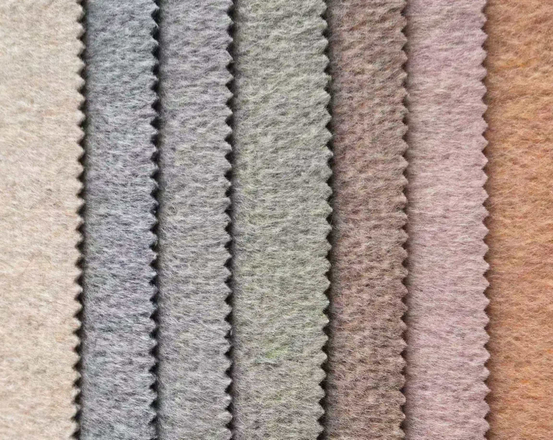 90/10 wool alpaca double face fabric swatch