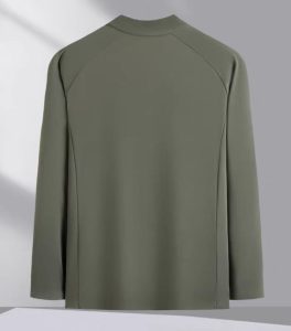 printed wool knit jacket backside