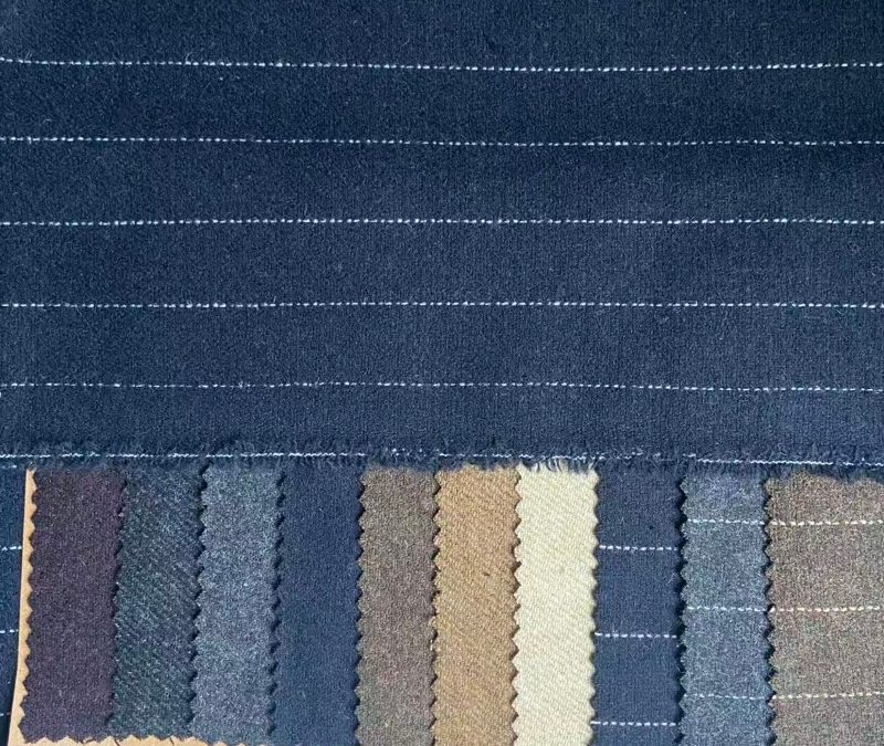 recycled wool flannel fabric spandex swatches