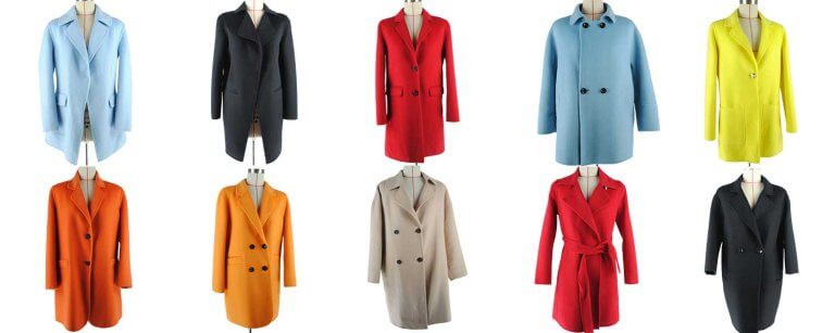 10 styles wool double face lady overcoats