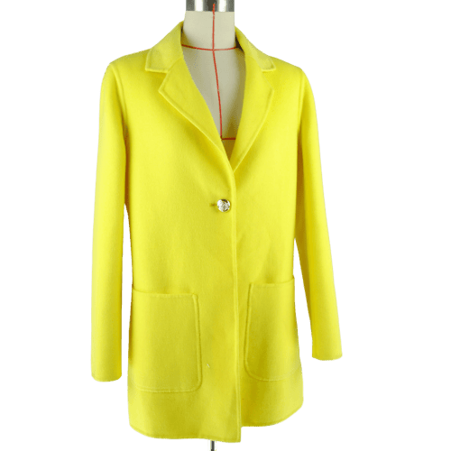 wool double faced overcoats yellow 5 front