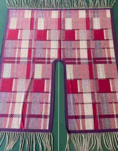 red tassel shawl 10wool knit fabric