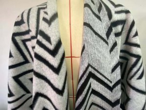 white black tassel shawl 100poly scraf