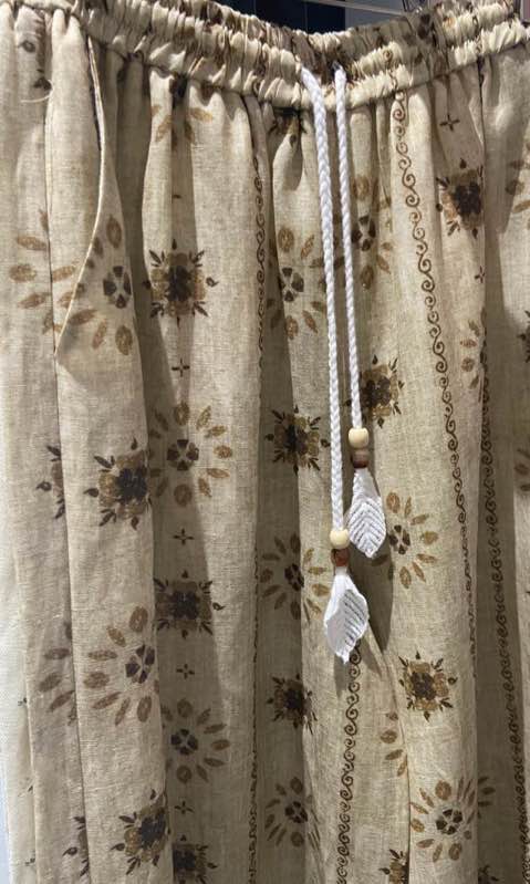 ZS fashion clothing wool linen printed pant