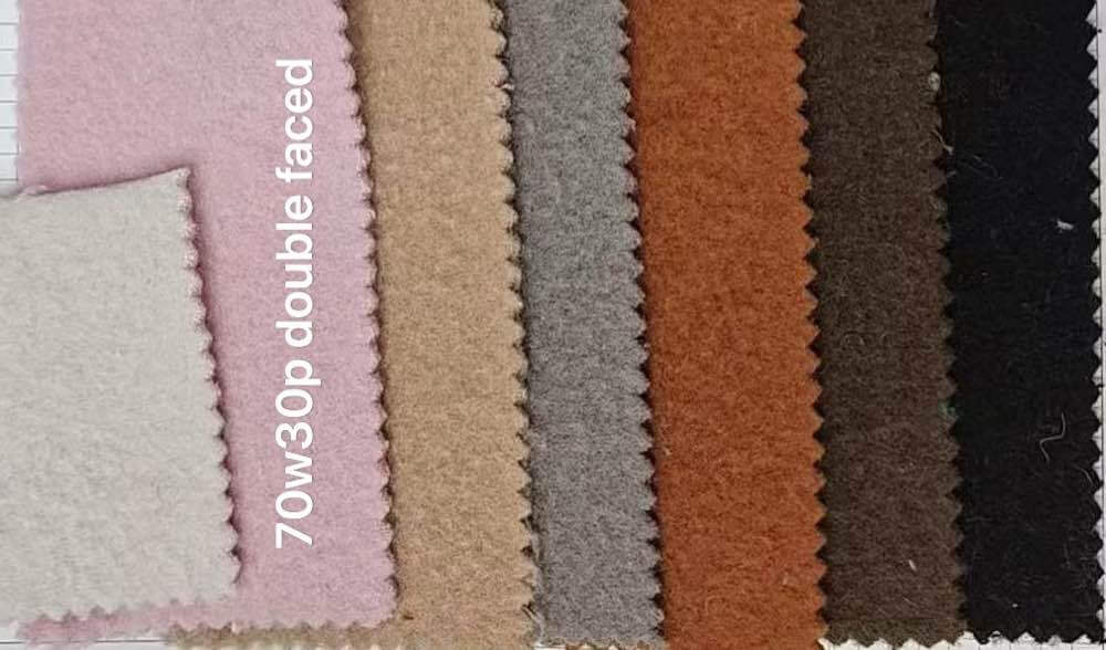 Grainy Woolen Fabric: 2 Styles, No MOQ & Ready Stock